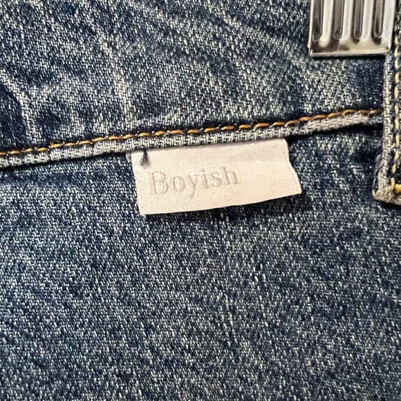 Boyish The Mikey High Rise Wide Leg Jeans in Starfight (30) - Picture 9 of 15